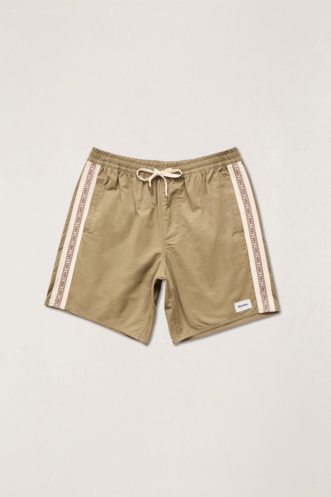 Icon Stripe Heritage Beach Short Khaki – Rhythm