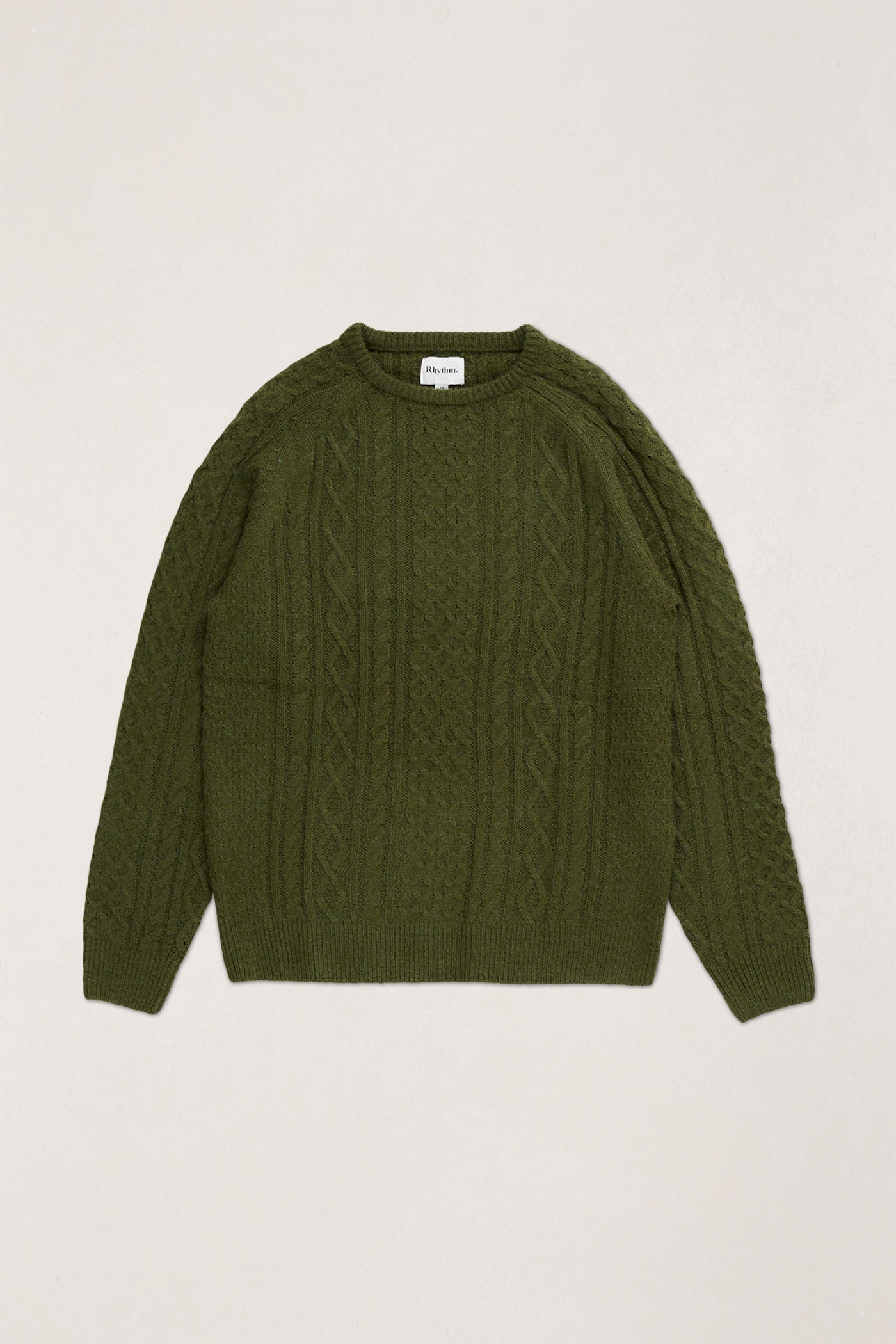 Mohair Fishermans Knit Olive – Rhythm