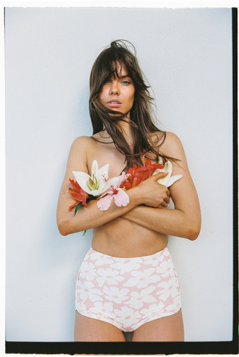 Mimi Floral Boyleg Pant Rose