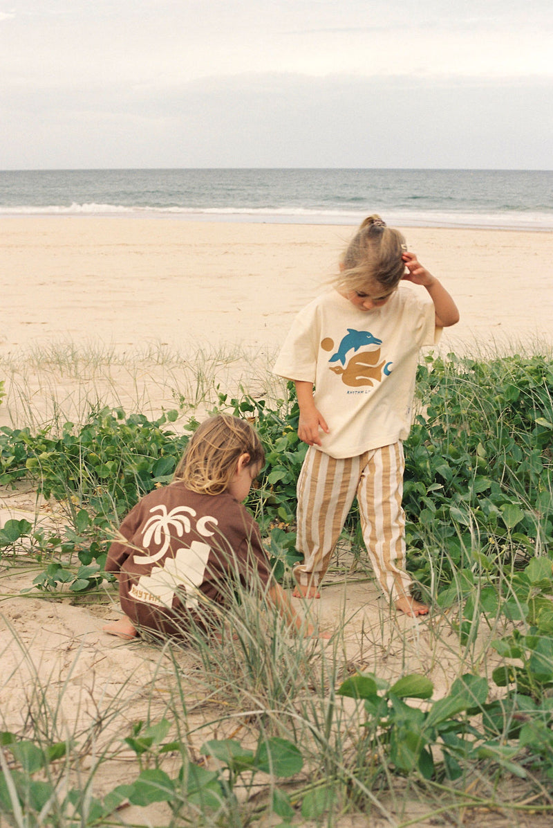 Kids Peace SS T-Shirt Natural White