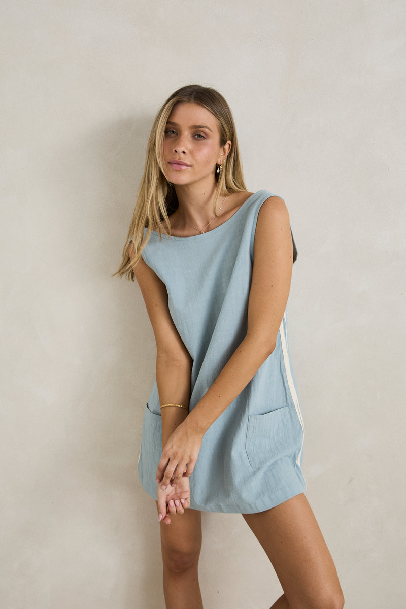 Hanalei Mini Dress Blue