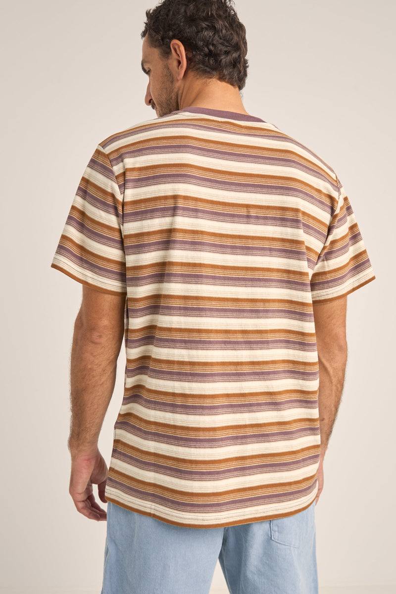 Vintage Stripe SS T-Shirt Cedar