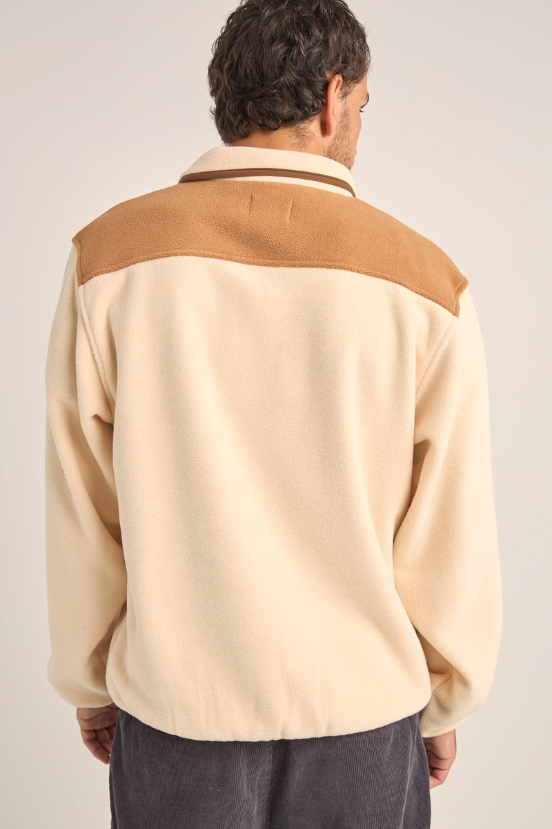 Alder Half Zip Pull Over Latte