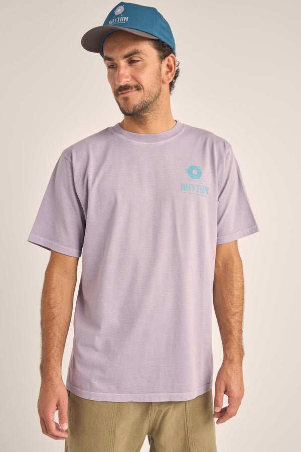Record Vintage Ss T-Shirt Plum
