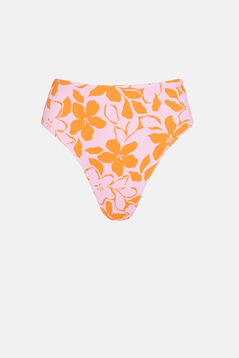 Bora Bora Floral Hi Waist Pant Pink