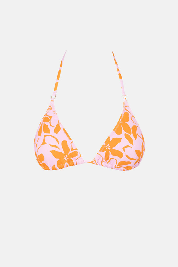 Bora Bora Floral Slide Tri Top Pink