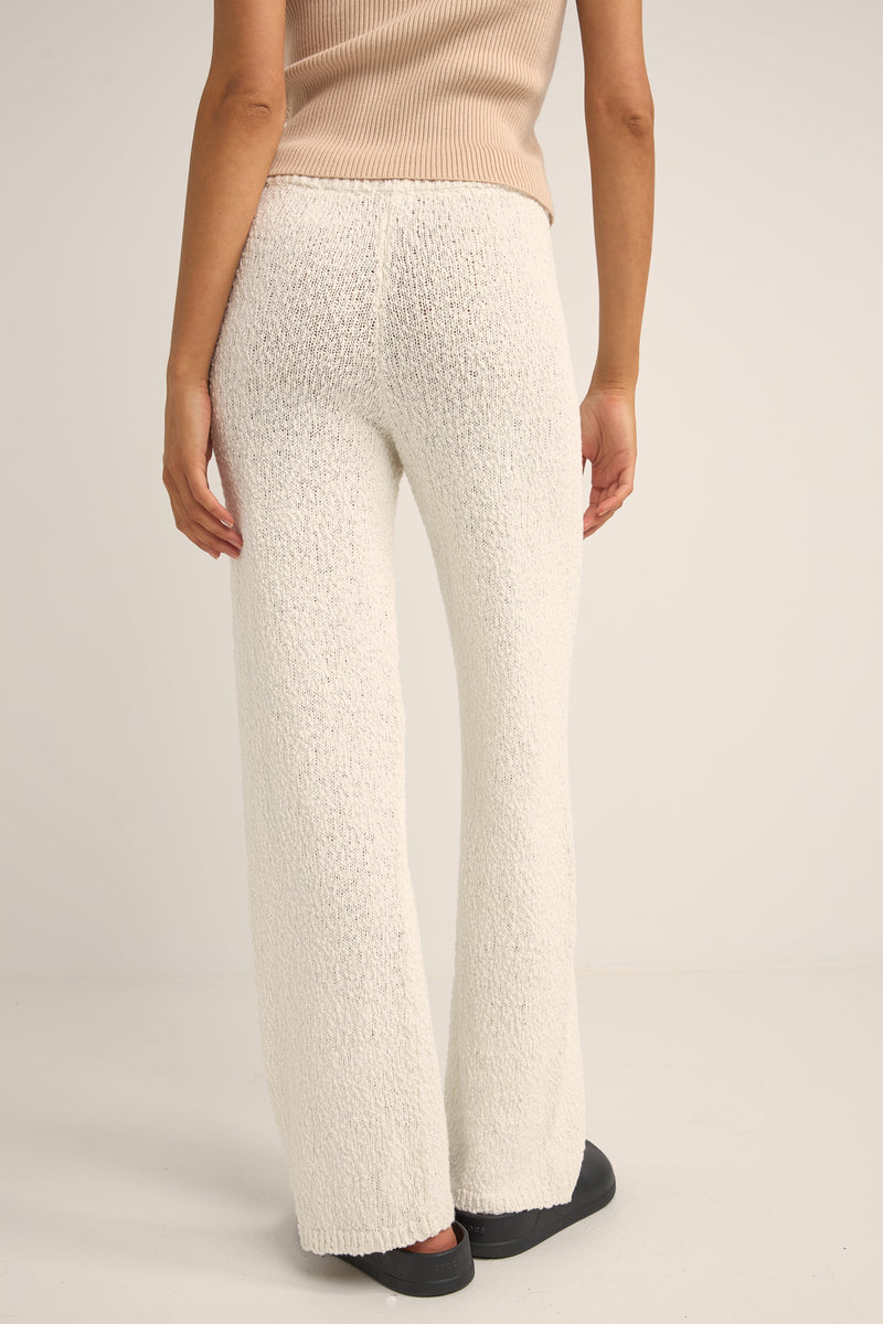 Adele Knit Pant White