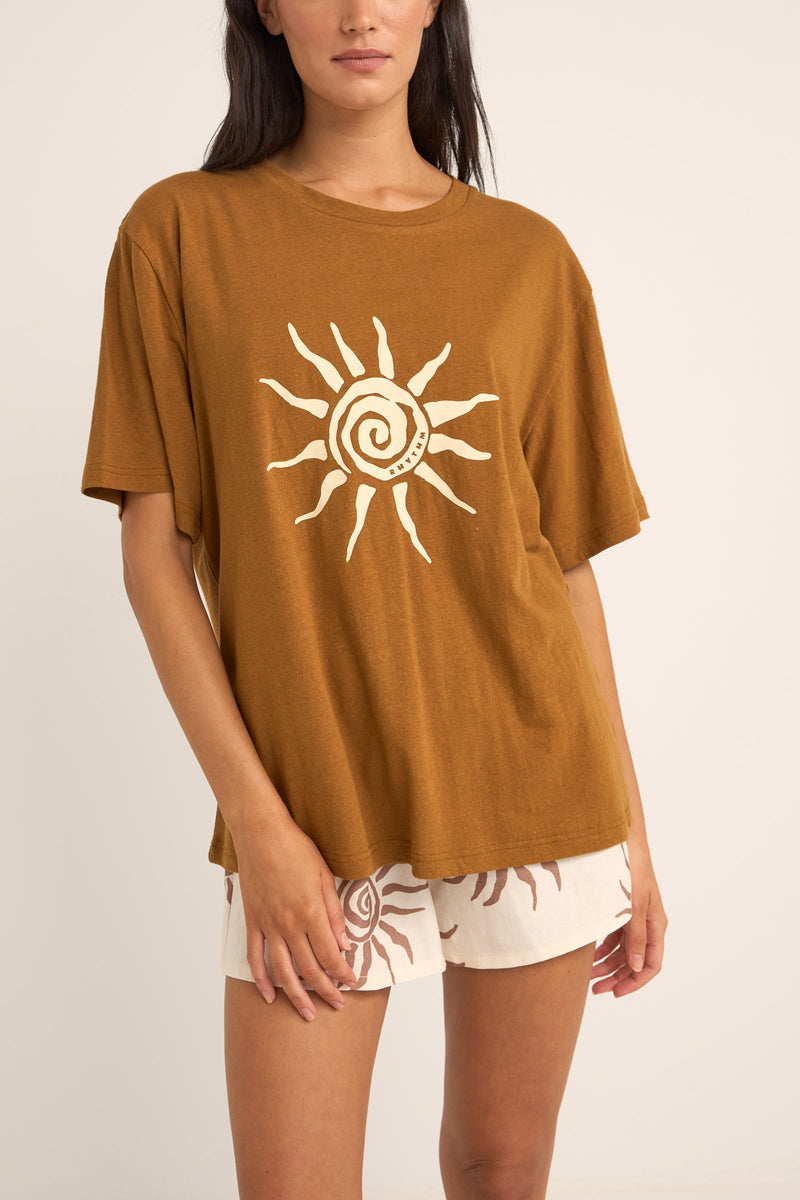 Seafarer Oversized T-Shirt Brown