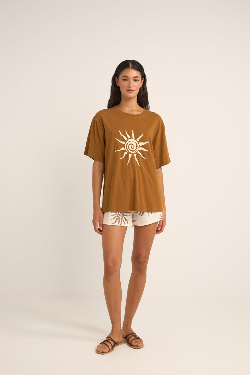 Seafarer Oversized T-Shirt Brown