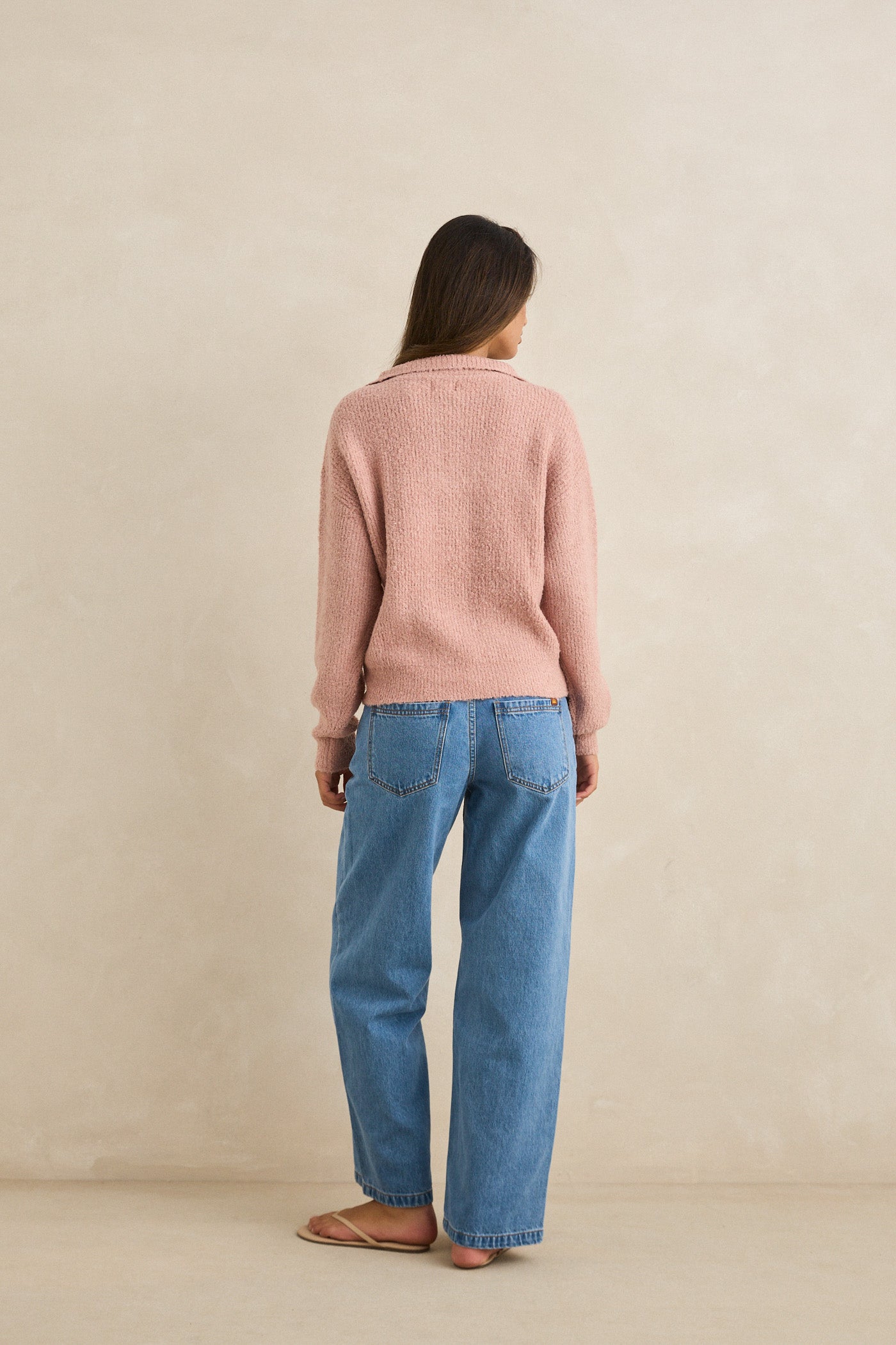 Quinn Zip Knit Pink – Rhythm