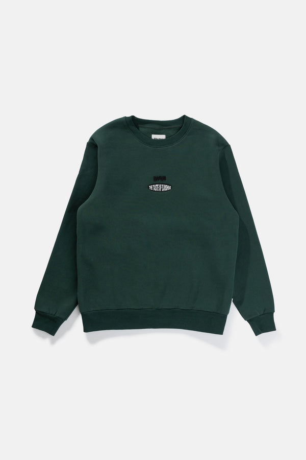 Embroidered Fleece Crew Pine