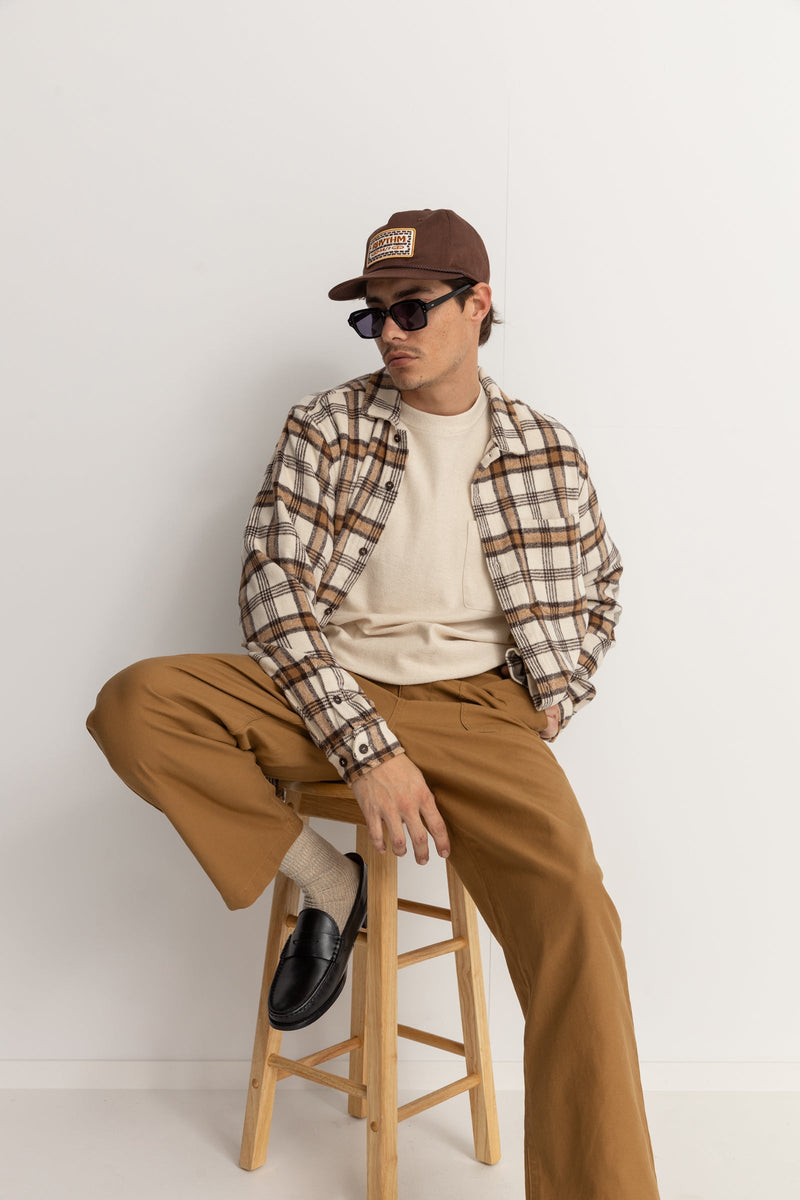 Albert Check LS Shirt Natural