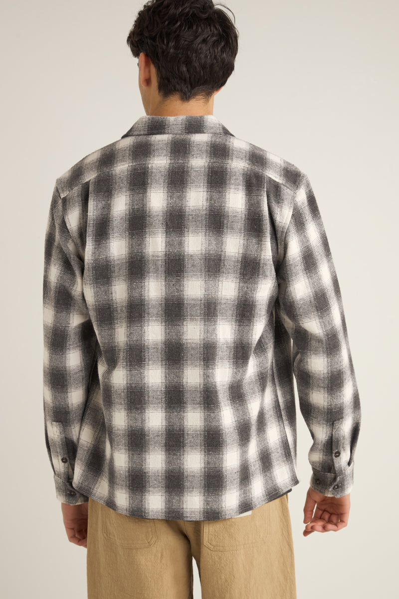 Plaid Ls Flannel Shirt Ash