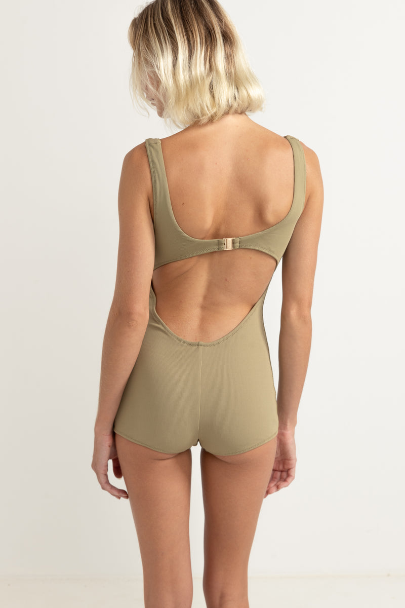 Bonsai Rib Active Short One Piece Sage