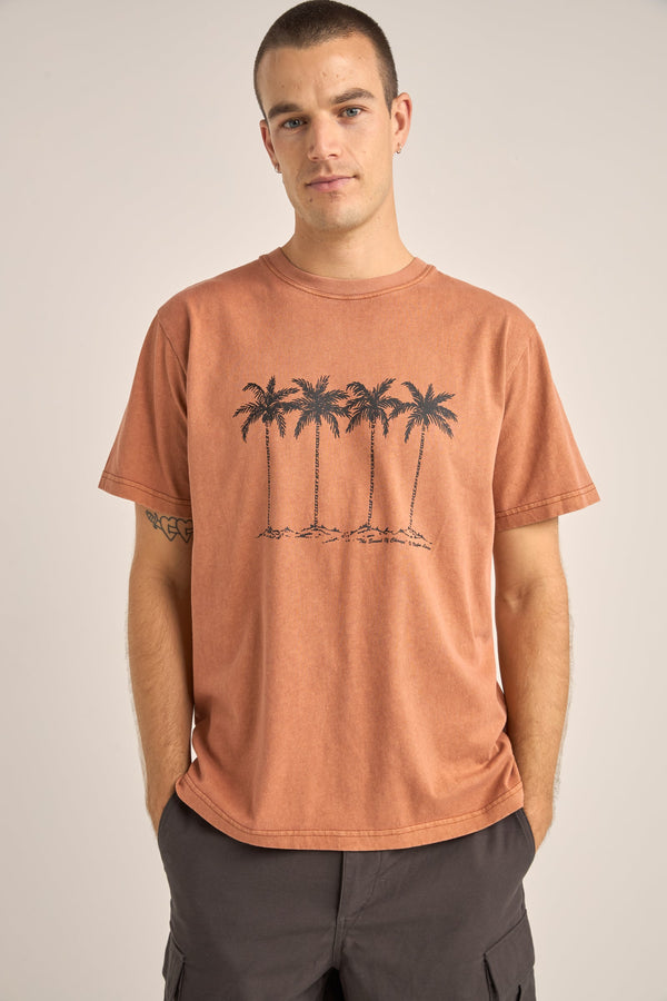 Vintage Palms Ss Shirt Clay