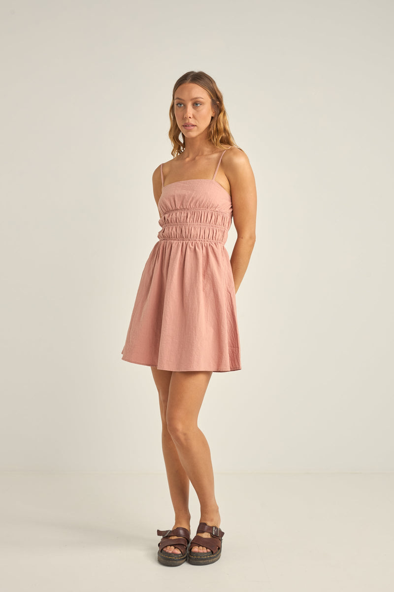 Libby Mini Dress Dusty Pink