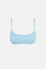 Sunbather Stripe Crop Top Ocean