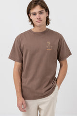 Day Off Vintage Ss T-Shirt Brown