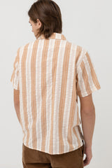 Vacation Stripe Ss Shirt Cedar