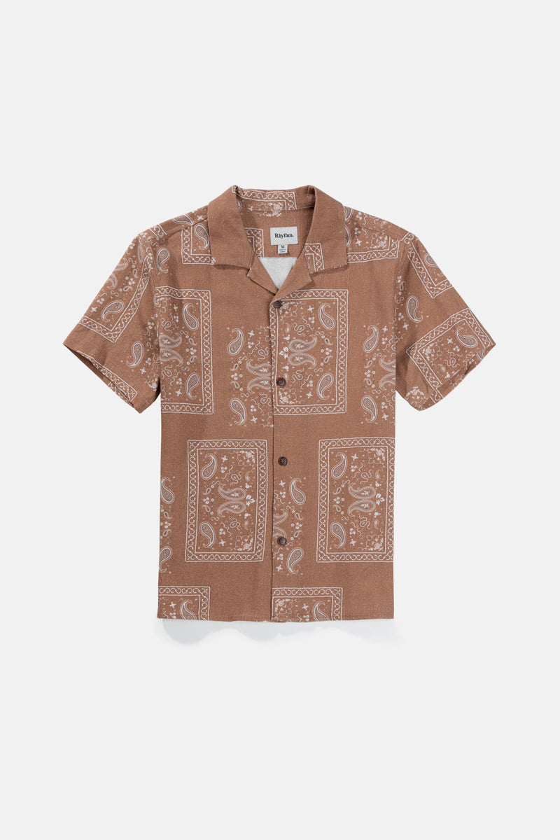 Border Ss Shirt Cedar