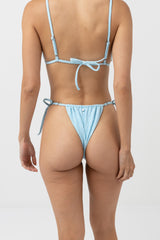 Messina Geo Gather Tie Side Hi Cut Pant Ocean