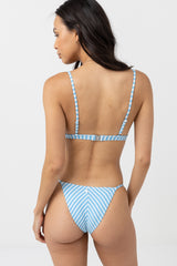 Sunbather Stripe Bralette Top Ocean