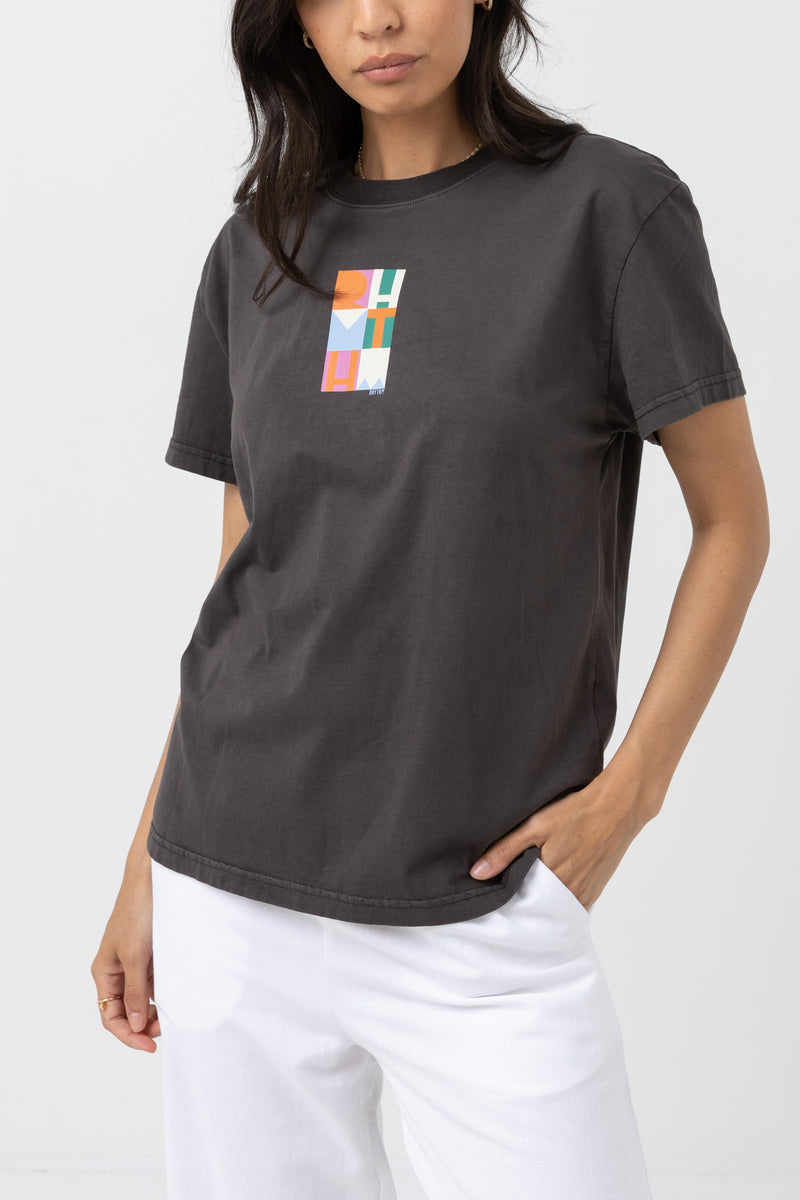 Stacked Band Tee Vintage Black
