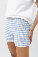 Corsica Knit Short Blue Stripe