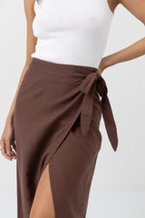 Lucinda Maxi Skirt Chocolate