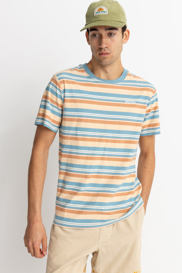 Everyday Stripe Ss T-Shirt Mineral Blue