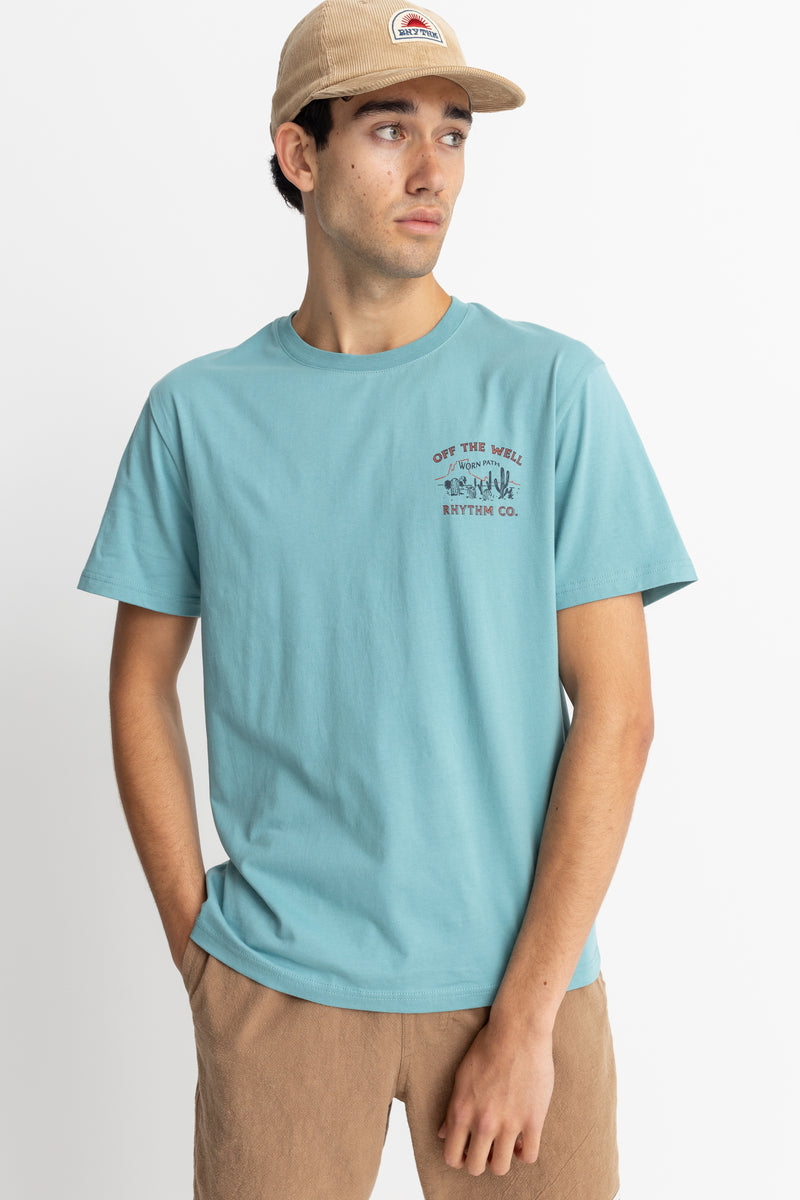 Worn Path Ss T-Shirt Mineral Blue