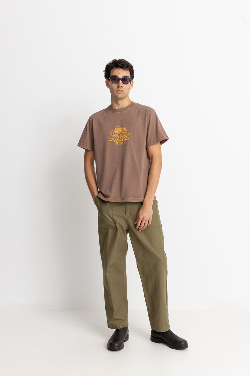 Fanclub Vintage Ss T-Shirt Brown