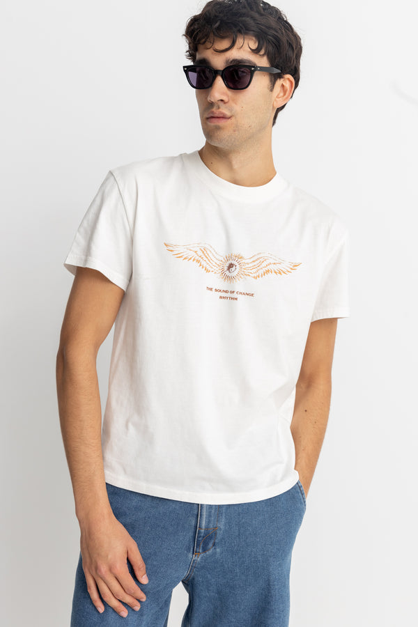 Flyer Band Ss T-Shirt Vintage White