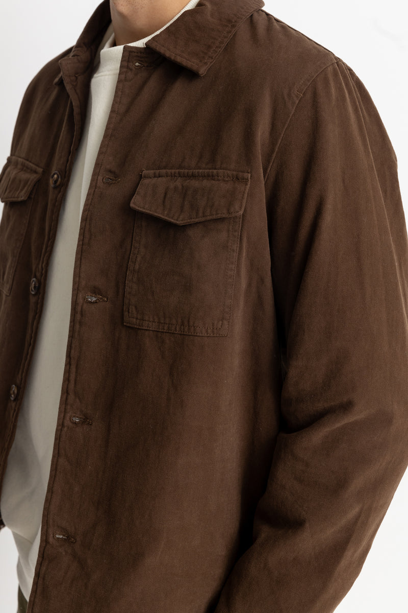 Insulated Overshirt Chocolate