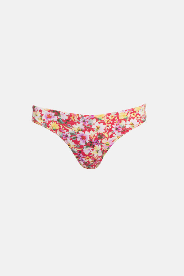 Bloom Floral Holiday Pant Red