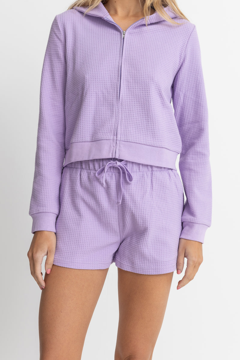 Waffle Short Lavender