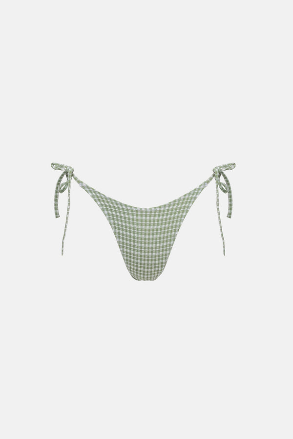 Lola Check Tie Side Hi Cut Pant