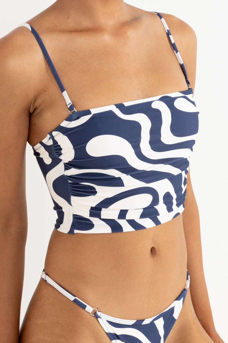 Waverly Scrunched Side Bandeau Tank Top