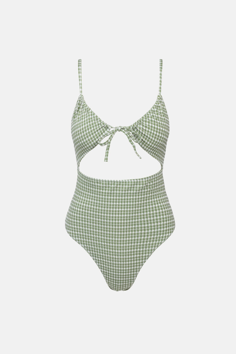 Lola Check Cut Out One Piece