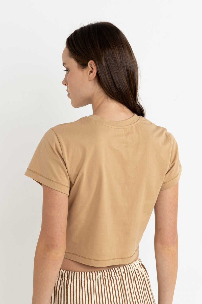 Rhythm Follow The Sun Crop Crew Tee