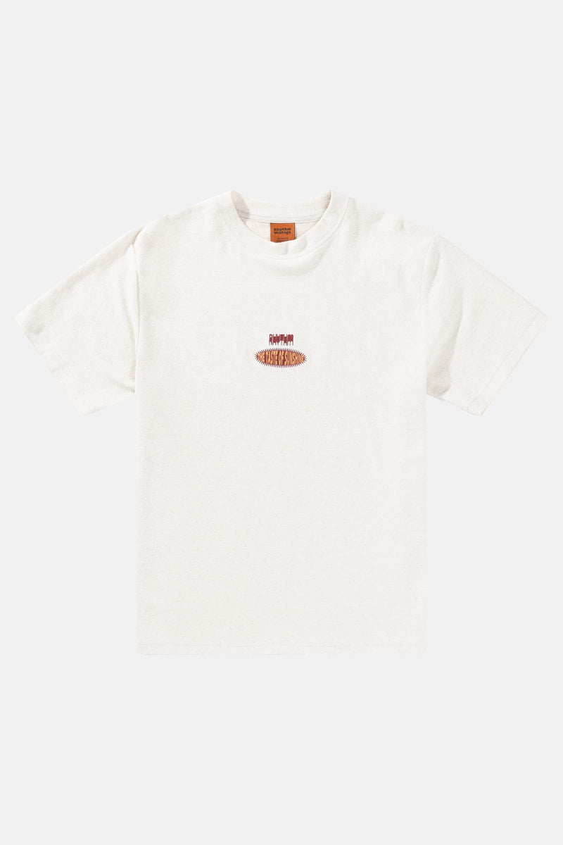 Embroidered Vintage Terry Ss T-Shirt Natural