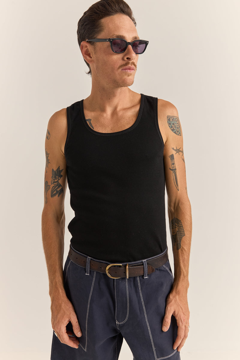 Everyday Singlet Vintage Black