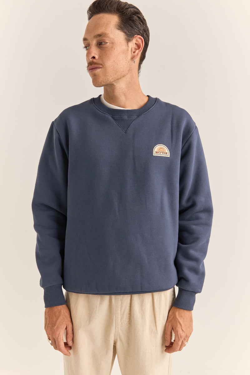 Heavyweight Fleece Crew Indigo