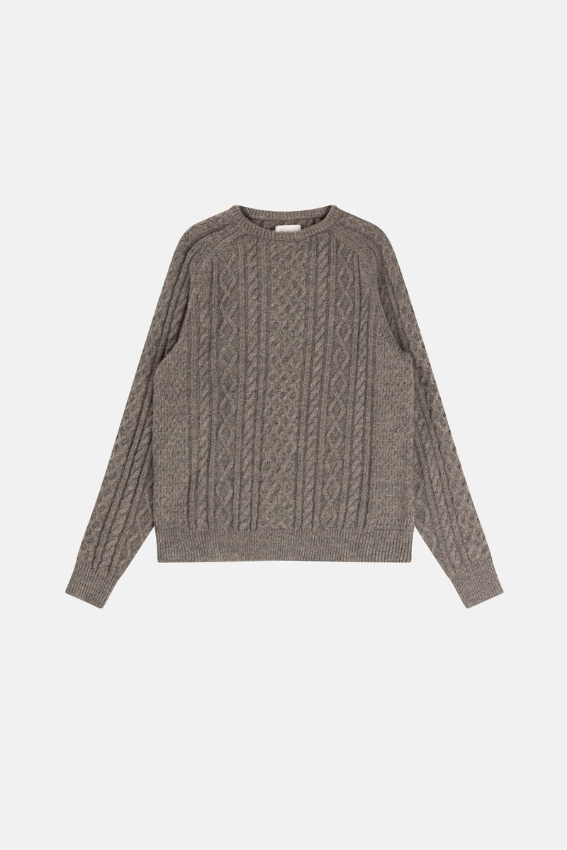 Mohair Fishermans Knit Washed Black