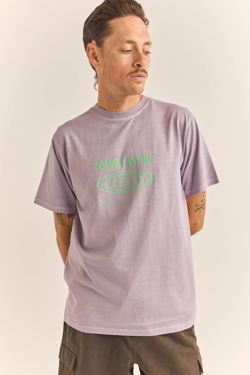 Swirl Vintage Ss T-Shirt Plum