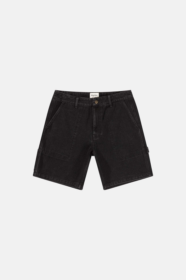 Carpenter Denim Short Worn Black