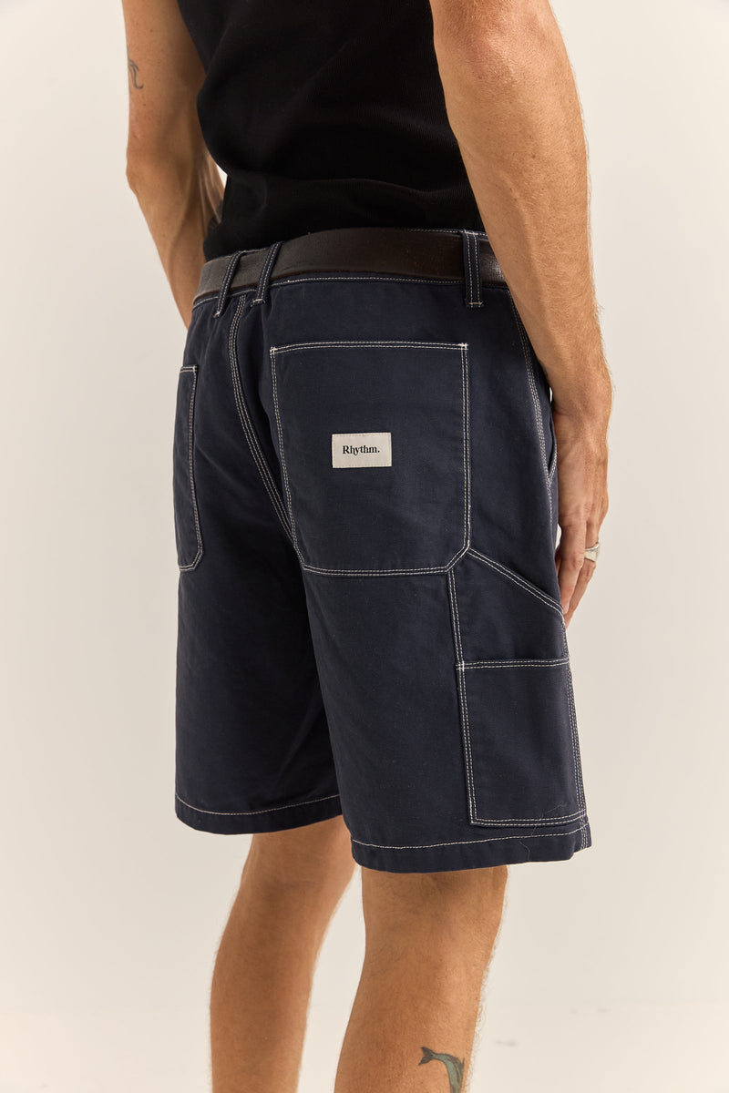 Carpenter Canvas Short Indigo