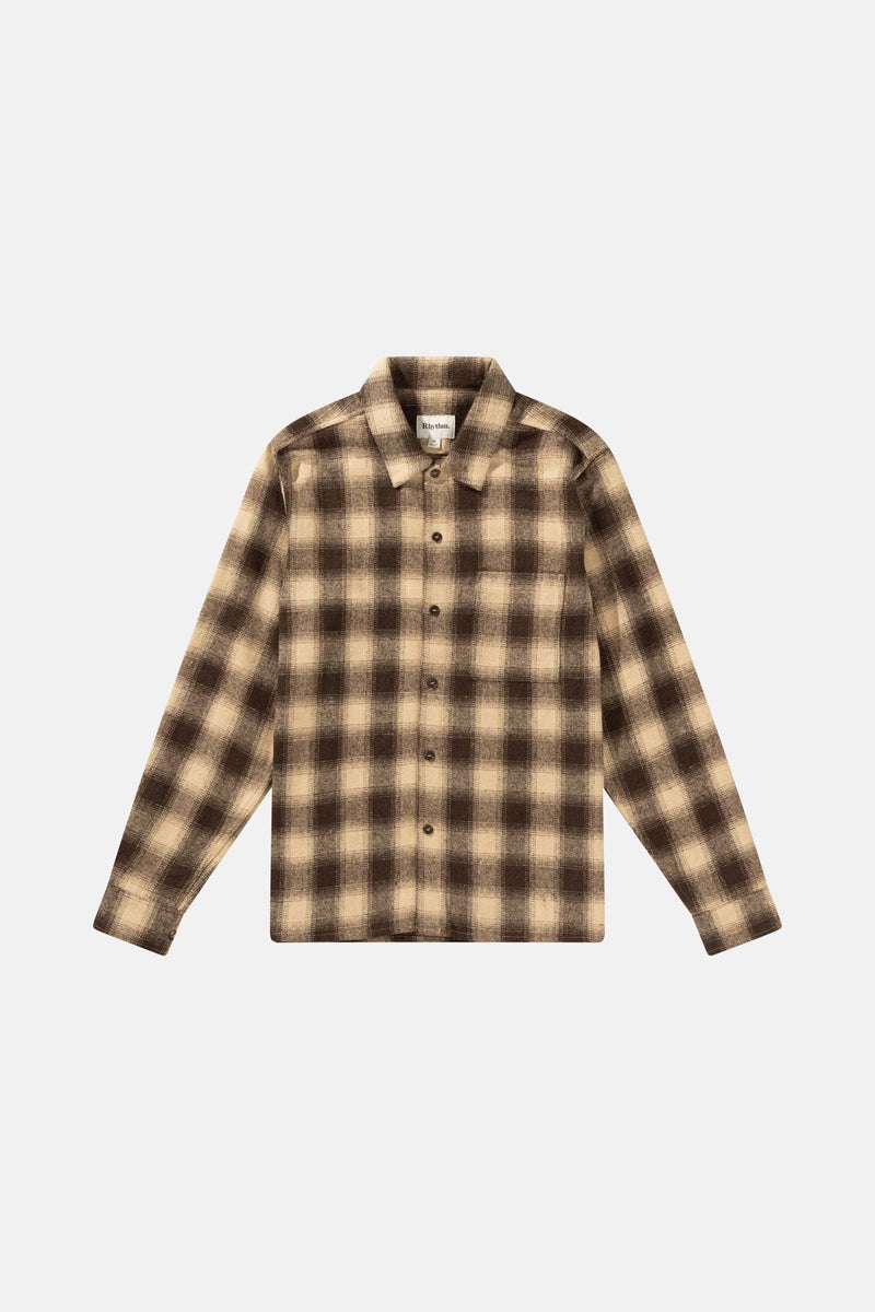 Plaid Ls Flannel Brown