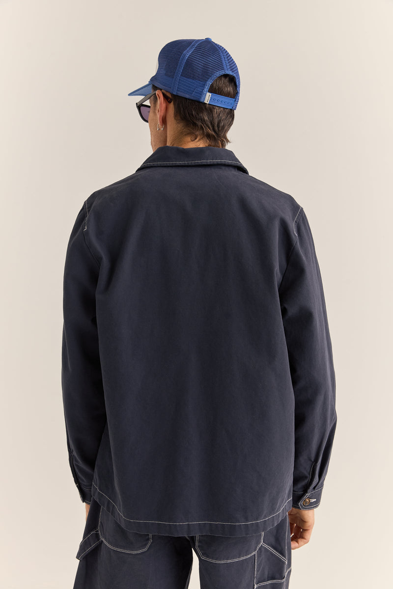 Canvas Overshirt Indigo