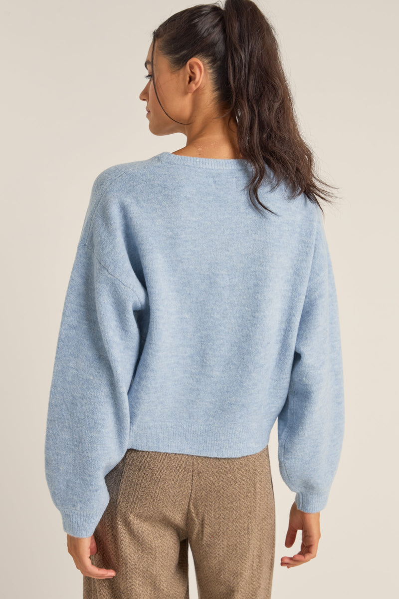 Powder Knit Jumper Powdered Blue